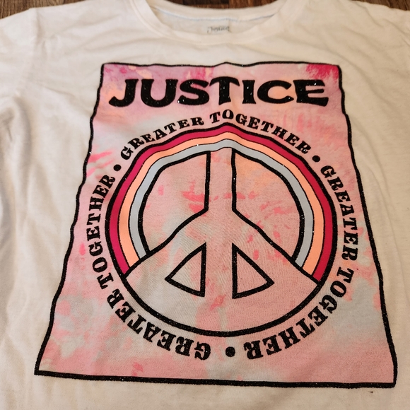 Justice Peace Sign T-shirt - Picture 2 of 4